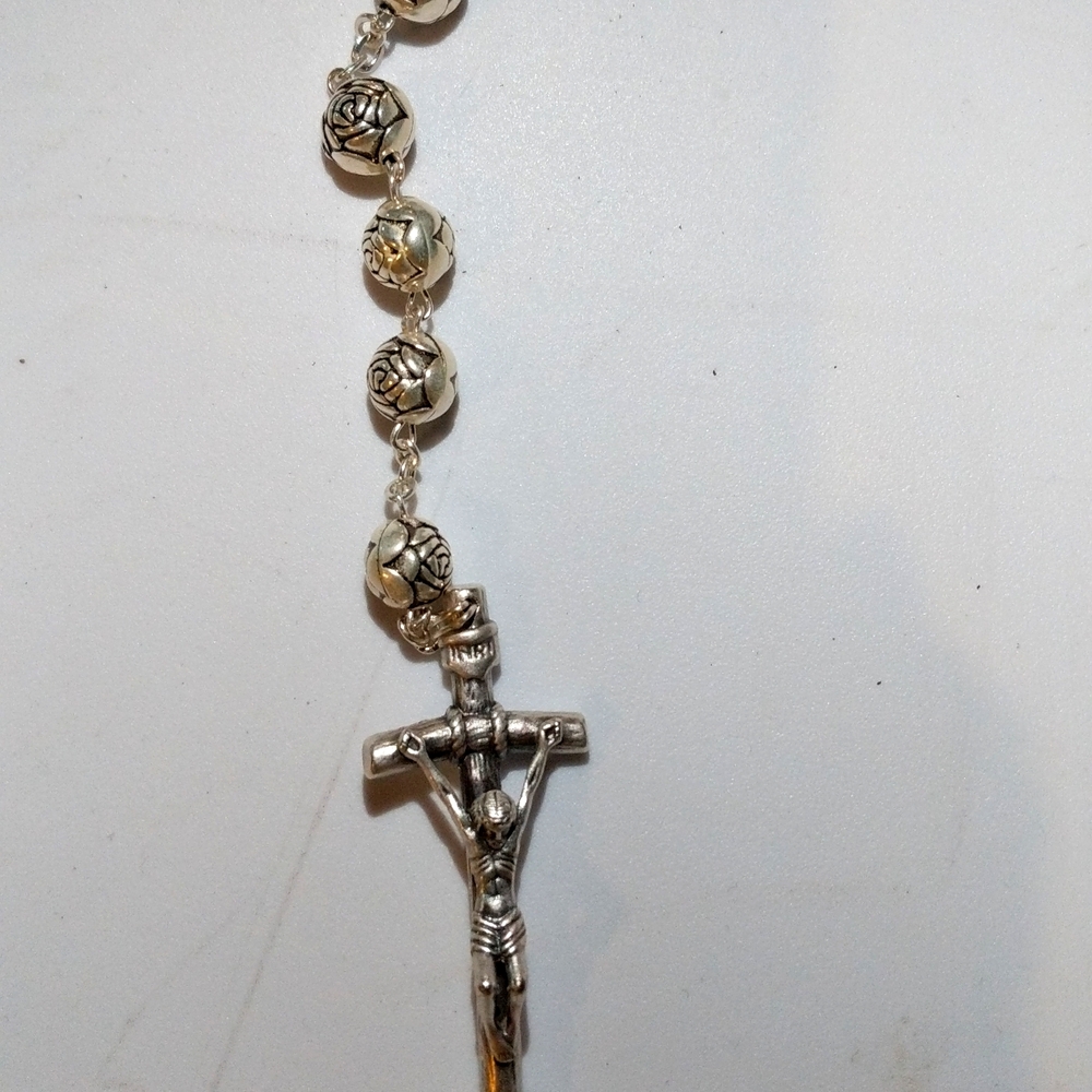 Beautiful rosary metal